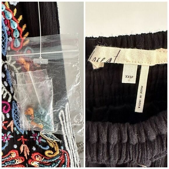 Anthropologie Floreat Embroidered Skirt NWOT XXSP - Picture 3 of 6